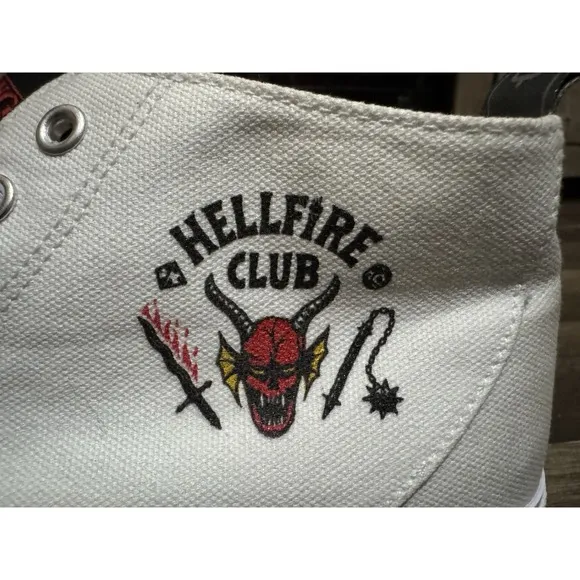 Stranger Things Hellfire Club Akedo High Top Shoes Sneakers Size US 8 Mens Used
