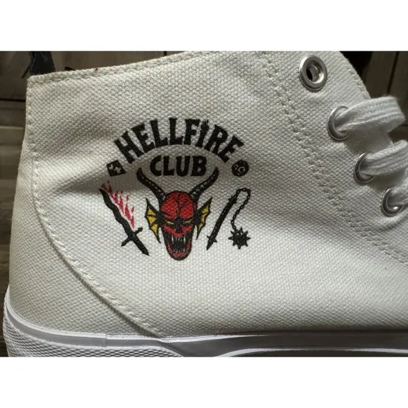 Stranger Things Hellfire Club Akedo High Top Shoes Sneakers Size US 8 Mens Used