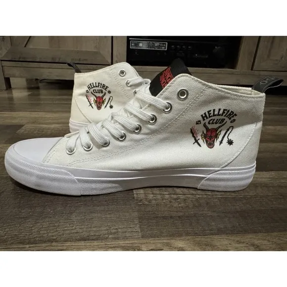 Stranger Things Hellfire Club Akedo High Top Shoes Sneakers Size US 8 Mens Used