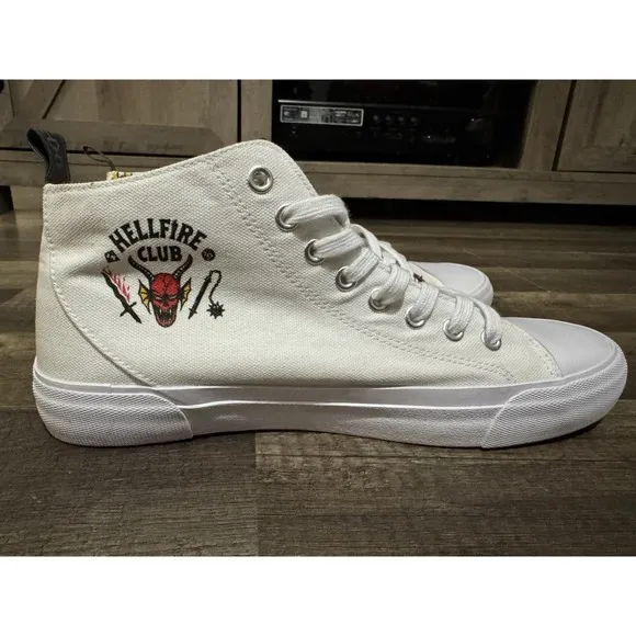 Stranger Things Hellfire Club Akedo High Top Shoes Sneakers Size US 8 Mens Used