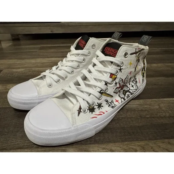 Stranger Things Hellfire Club Akedo High Top Shoes Sneakers Size US 8 Mens Used