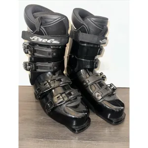 Strolz Ski Boots Black Men's Size 7-Made in Austria With Dakine Bag