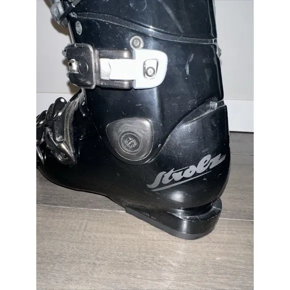 Strolz Ski Boots Black Men's Size 7-Made in Austria With Dakine Bag