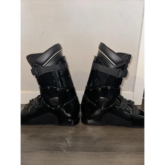 Strolz Ski Boots Black Men's Size 7-Made in Austria With Dakine Bag