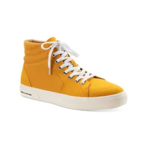 SUN STONE Mens Yellow Jett Round Toe Platform Athletic Sneakers Shoes 7 M