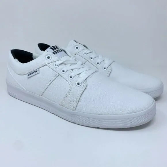 Supra Mens Ineto Skate Shoes White 08054-101 New