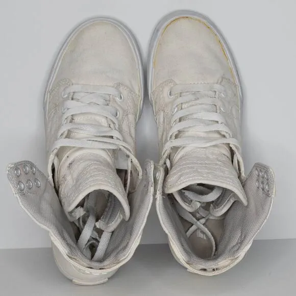 SUPRA Men's Sneakers Skytop Muska 001 High Top Canvas Skater Street White 7 AR
