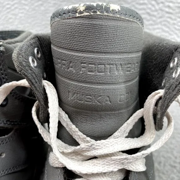 Supra Muska 001 Shoe Men's 9 Gray Sky Top High‎ Skater Workwear Utility Sneaker