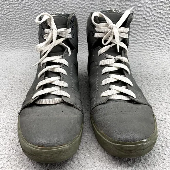 Supra Muska 001 Shoe Men's 9 Gray Sky Top High‎ Skater Workwear Utility Sneaker