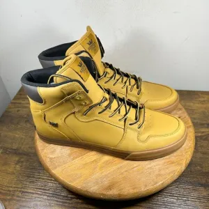 Supra Vaider Amber Gold Gum 2025 Shoe High Top Skate Shoes Men's Size 13