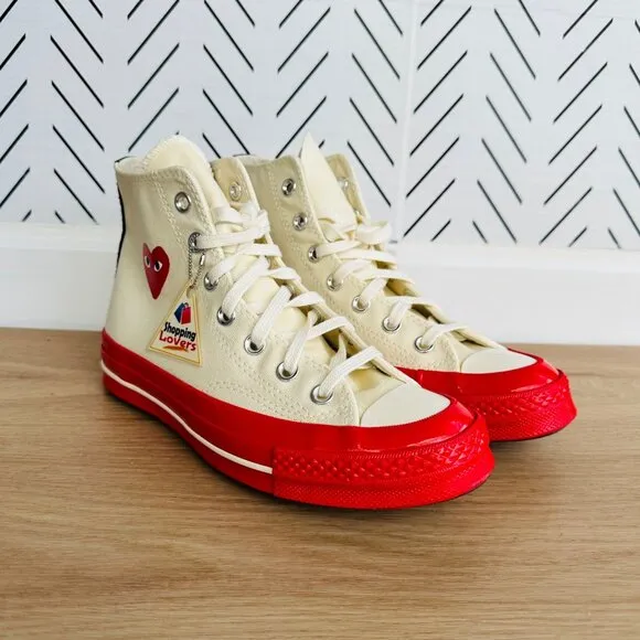 ❤️Sz 9 Converse Chuck All Star 70 High Comme des Garcons PLAY Mens Shoes A01794C