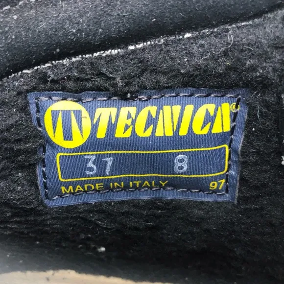 Tecnica Black Cow Hair Apres Ski Winter Ankle Boots EUR 37