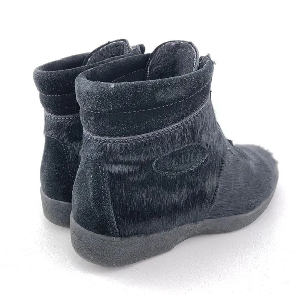 Tecnica Black Cow Hair Apres Ski Winter Ankle Boots EUR 37