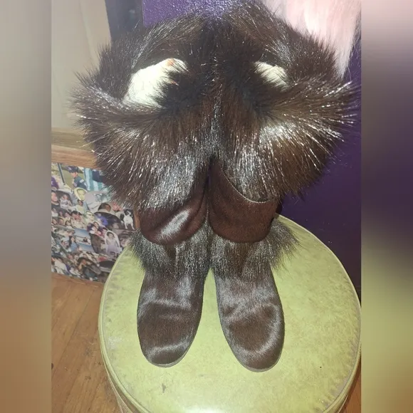 Tecnica Dark Brown Fur Boots