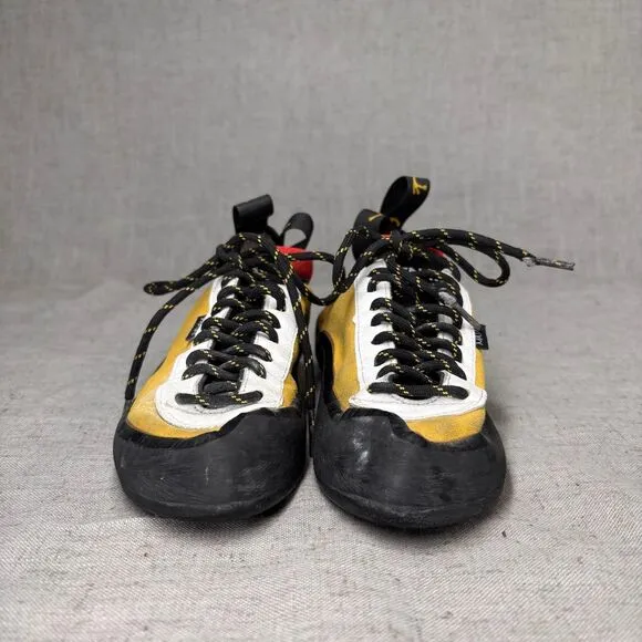 Tenaya Masai Climbing Shoes Yellow Black Synthetic Rubber Bouldering Women's 5.5