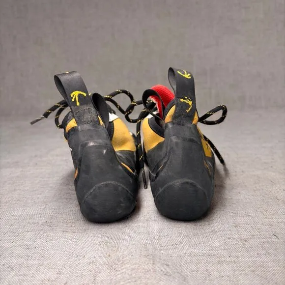 Tenaya Masai Climbing Shoes Yellow Black Synthetic Rubber Bouldering Women's 5.5