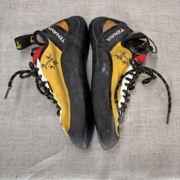 Tenaya Masai Climbing Shoes Yellow Black Synthetic Rubber Bouldering Women's 5.5