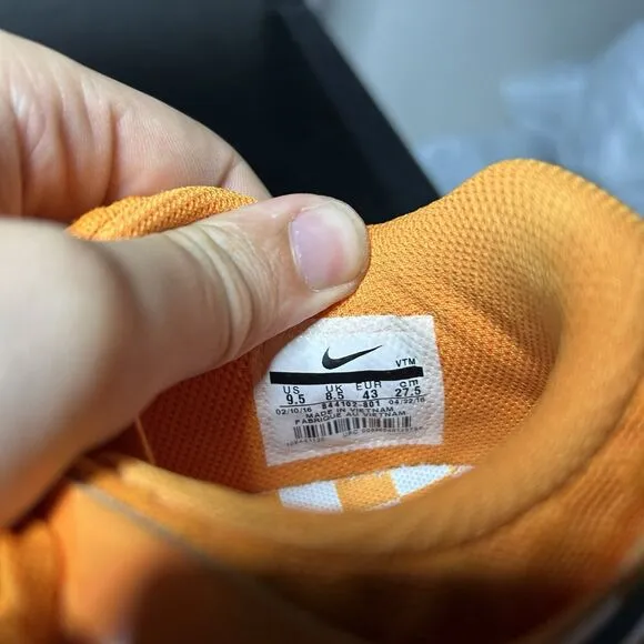 Tennessee Volunteers Orange Nike Mens Sz 9.5 Train Speed 4 AMP 844102-801 Shoes
