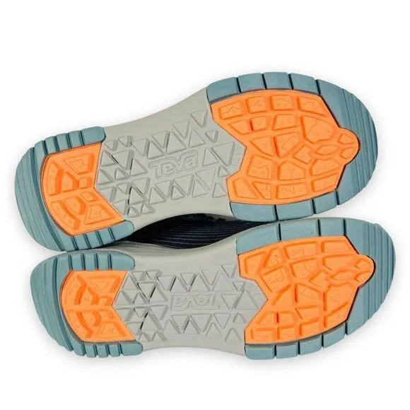 Teva Gateway Mid Hiking Shoes Greyish Blue / Orange 1127812 Women's 6
