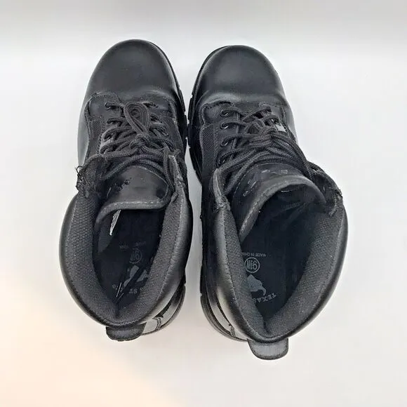 Texas Steer Kadmo Safety Toe Work Boots Men's 9.5W Black Slip &amp; Oil Resistant