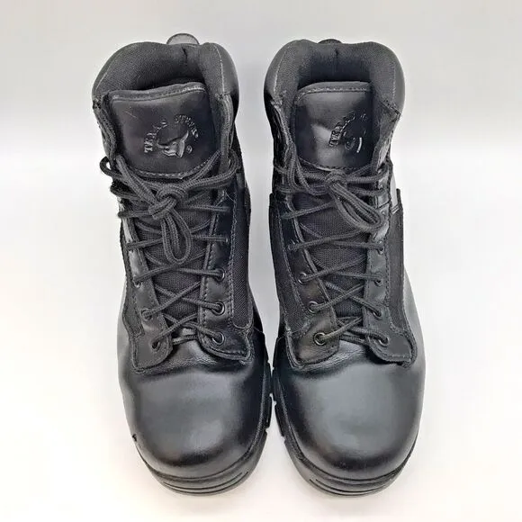 Texas Steer Kadmo Safety Toe Work Boots Men's 9.5W Black Slip &amp; Oil Resistant