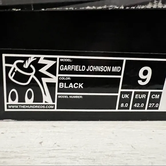 The Hundreds Garfield Johnson Mid Black and Gold with Original Box RARE