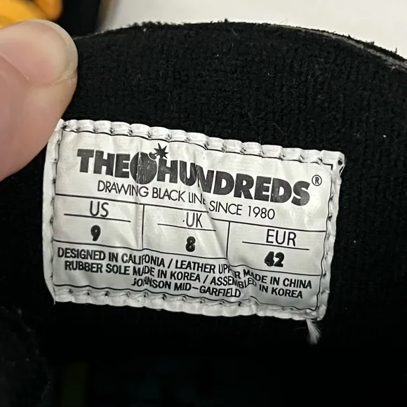 The Hundreds Garfield Johnson Mid Black and Gold with Original Box RARE