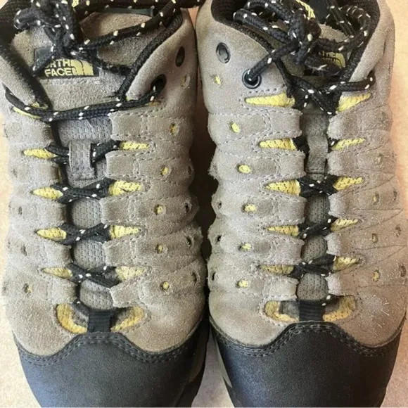The North Face Grey &amp; Black Women's Trail Hiking Boot Shoes