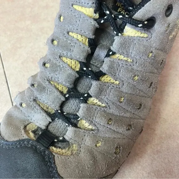 The North Face Grey &amp; Black Women's Trail Hiking Boot Shoes
