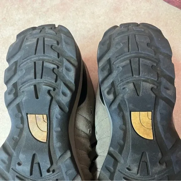 The North Face Grey &amp; Black Women's Trail Hiking Boot Shoes