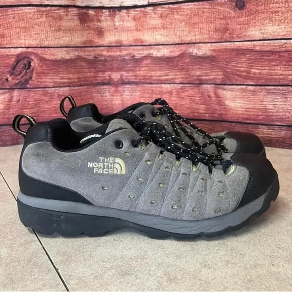 The North Face Grey &amp; Black Women's Trail Hiking Boot Shoes