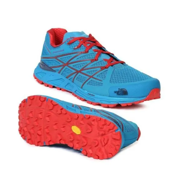 The North Face Men'sUltra Endurance Hyper Blue/ High Risk Red Size 11.5