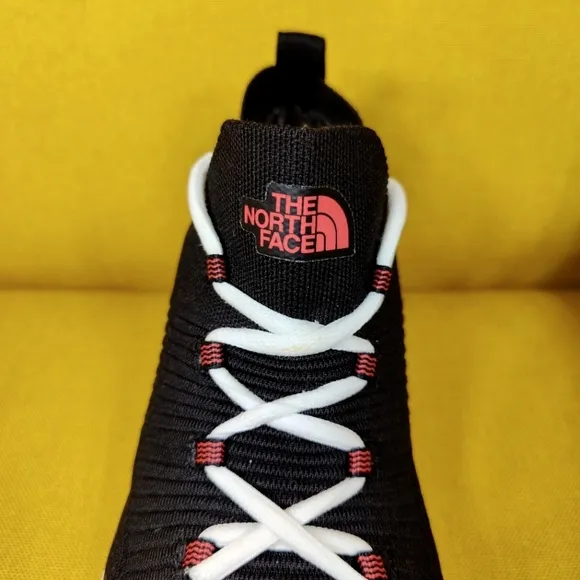The North Face Oscillate Trail Black Red Running Sneakers Women's Shoes Size 9