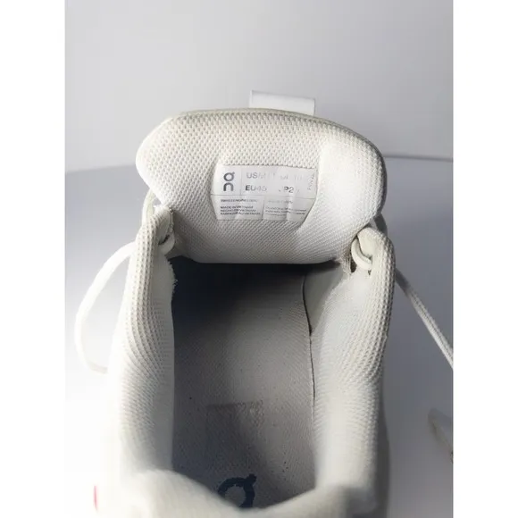 The Roger Pro Clay On Cloud Shoes Mens US 11 White/Orange Tennis Shoe