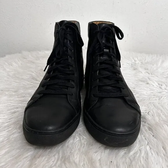 Thoroughly Crafted Goods Men’s High-top Sneaker Shoes Black Lace Up Size 11 / 44