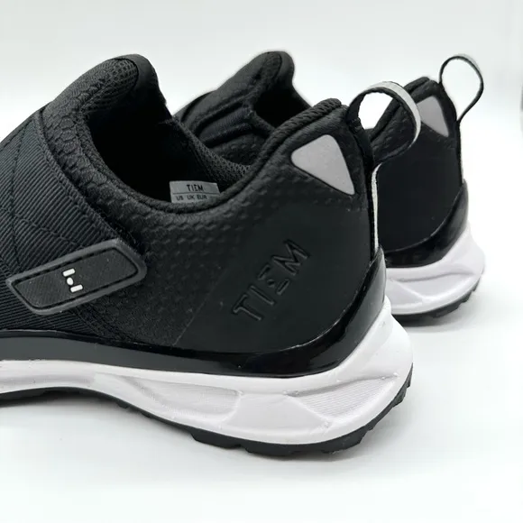 TIEM Black and White Slipstream Performance Women’s Cycling Shoes New w/ Cleats