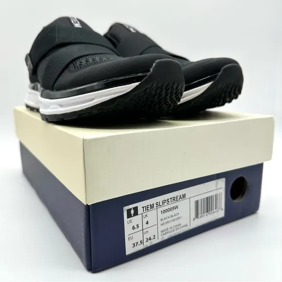 TIEM Black and White Slipstream Performance Women’s Cycling Shoes New w/ Cleats