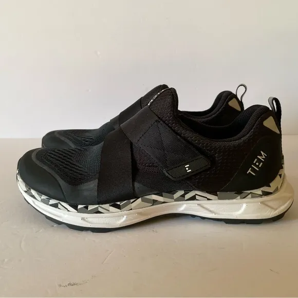 Tiem Cycling Black Tennis Shoes US 10