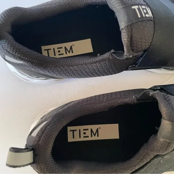 Tiem Cycling Black Tennis Shoes US 10