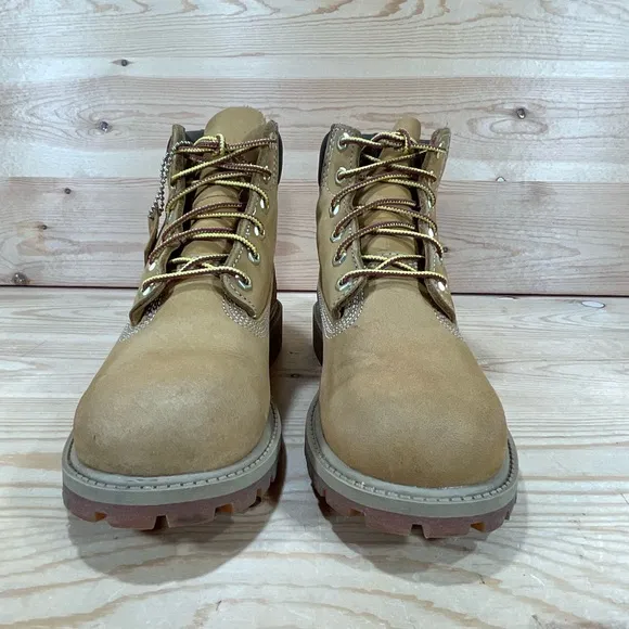 Timberland 6 Inch Waterproof Boots # 12709Youth Boy’s Size 3 M Wheat Buc