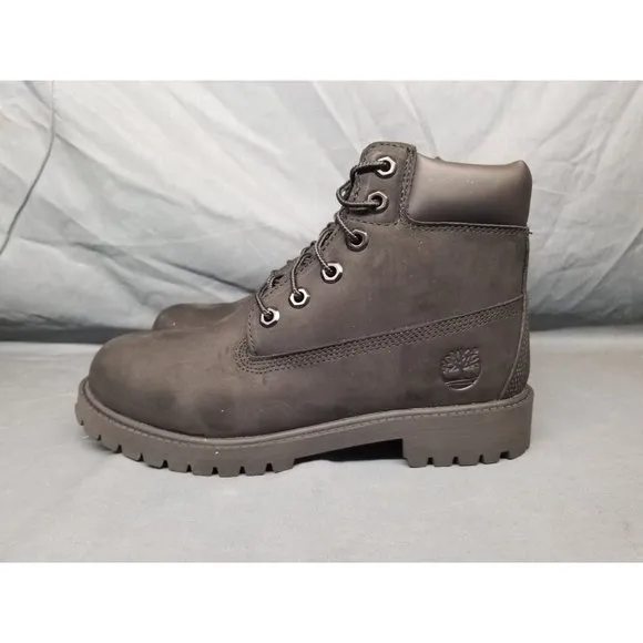 Timberland Boys 6 Inch Premium Waterproof Boots Black Size 5 NEW NO BOX!