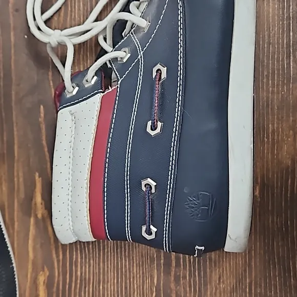 Timberland Leather Americana Deck High Top Sneakers - Size 11
