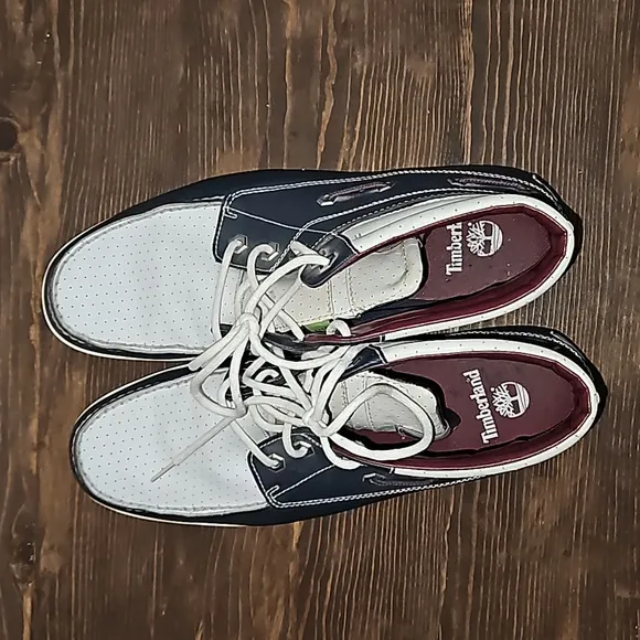 Timberland Leather Americana Deck High Top Sneakers - Size 11