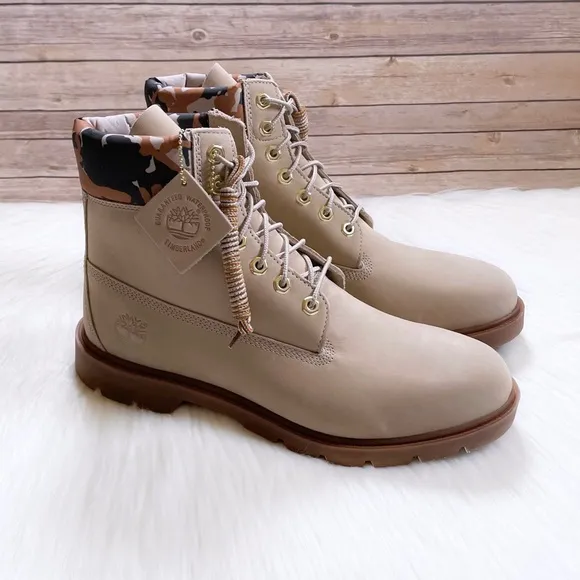 Timberland Men’s Classic 6 Inch Waterproof Light Beige Boots