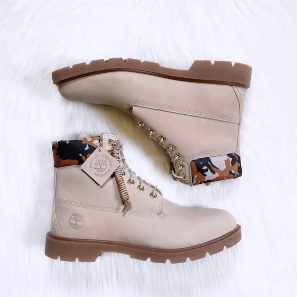 Timberland Men’s Classic 6 Inch Waterproof Light Beige Boots