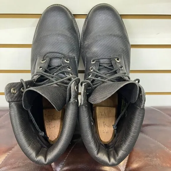 Timberland Men's Helcor 6 Inch Scratch Resistant Black Leather Boots Style Size