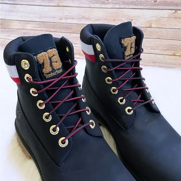 Timberland Men’s Heritage 6 Inch Waterproof Black Boots