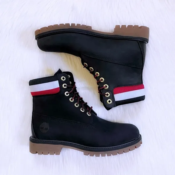 Timberland Men’s Heritage 6 Inch Waterproof Black Boots