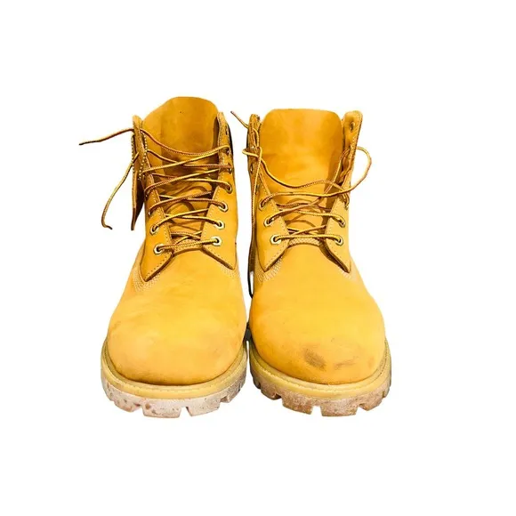 Timberland Men’s Premium Waterproof Wheat Nubuck Leather Boots Sz 13