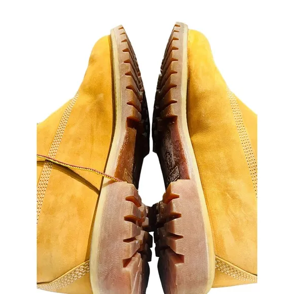 Timberland Men’s Premium Waterproof Wheat Nubuck Leather Boots Sz 13